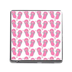 Flip Flops Flower Star Sakura Pink Memory Card Reader (square) by Mariart