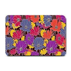 Colorful Floral Pattern Background Small Doormat  by Nexatart