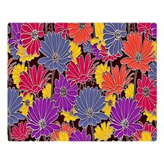 Colorful Floral Pattern Background Double Sided Flano Blanket (large)  by Nexatart