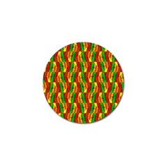 Colorful Wooden Background Pattern Golf Ball Marker (4 pack)