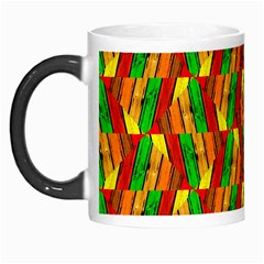 Colorful Wooden Background Pattern Morph Mugs