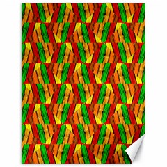 Colorful Wooden Background Pattern Canvas 18  x 24  