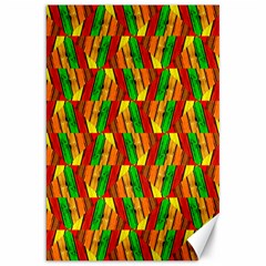 Colorful Wooden Background Pattern Canvas 20  x 30  