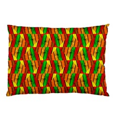 Colorful Wooden Background Pattern Pillow Case