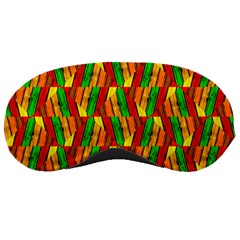 Colorful Wooden Background Pattern Sleeping Masks