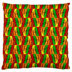 Colorful Wooden Background Pattern Large Cushion Case (One Side)