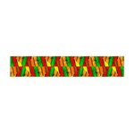 Colorful Wooden Background Pattern Flano Scarf (Mini) Front