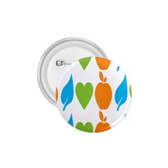 Fruit Apple Orange Green Blue 1 75  Buttons by Mariart