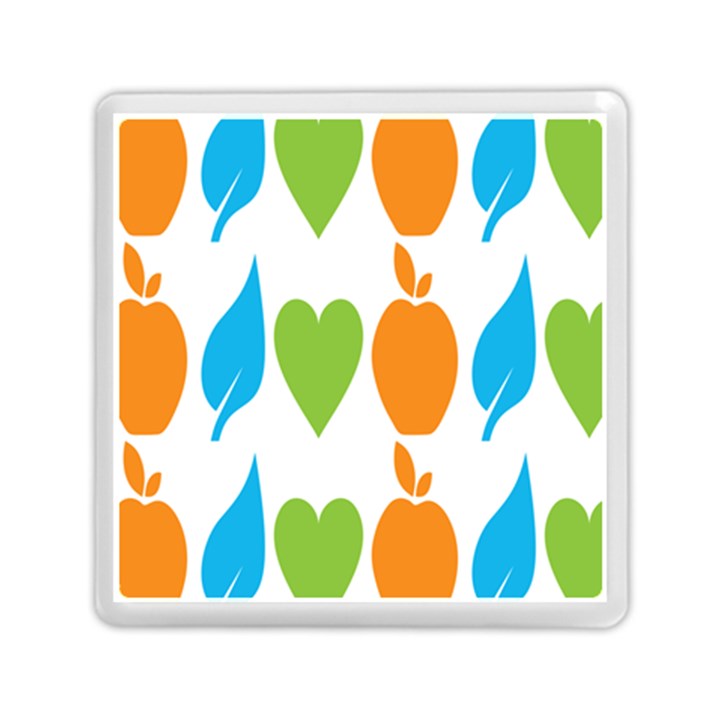 Fruit Apple Orange Green Blue Memory Card Reader (Square) 