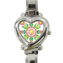 Flower Floral Sunflower Sakura Star Leaf Heart Italian Charm Watch by Mariart