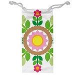 Flower Floral Sunflower Sakura Star Leaf Jewelry Bag Front