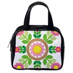 Flower Floral Sunflower Sakura Star Leaf Classic Handbags (2 Sides) Back