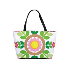 Flower Floral Sunflower Sakura Star Leaf Shoulder Handbags by Mariart