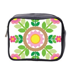 Flower Floral Sunflower Sakura Star Leaf Mini Toiletries Bag 2-side by Mariart