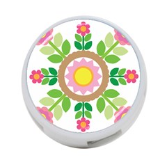 Flower Floral Sunflower Sakura Star Leaf 4-port Usb Hub (one Side) by Mariart