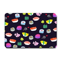 Japanese Food Sushi Fish Small Doormat  by Mariart