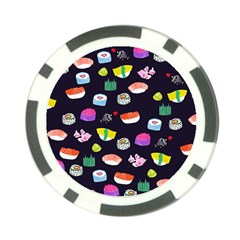 Japanese Food Sushi Fish Poker Chip Card Guard by Mariart