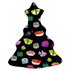 Japanese Food Sushi Fish Christmas Tree Ornament (two Sides) by Mariart