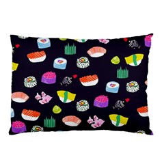 Japanese Food Sushi Fish Pillow Case (two Sides) by Mariart