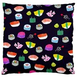 Japanese Food Sushi Fish Large Cushion Case (One Side) Front