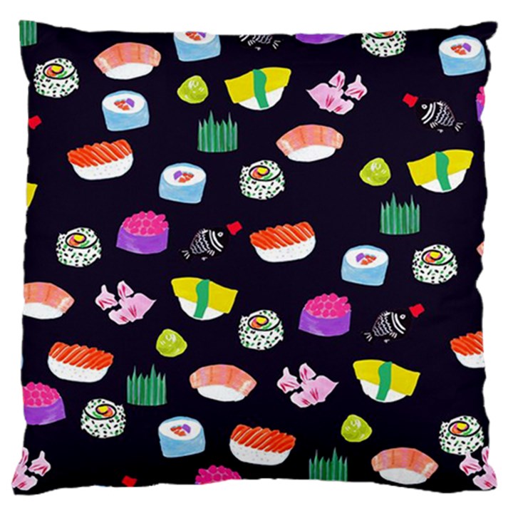 Japanese Food Sushi Fish Large Cushion Case (One Side)