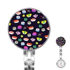 Japanese Food Sushi Fish Stainless Steel Nurses Watch by Mariart