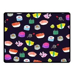 Japanese Food Sushi Fish Double Sided Fleece Blanket (small)  by Mariart