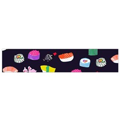 Japanese Food Sushi Fish Flano Scarf (Small)