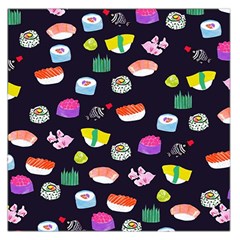 Japanese Food Sushi Fish Large Satin Scarf (square) by Mariart