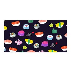 Japanese Food Sushi Fish Satin Wrap by Mariart