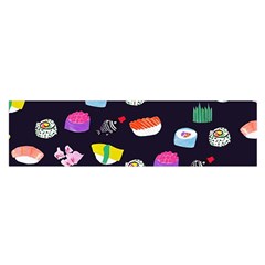 Japanese Food Sushi Fish Satin Scarf (oblong) by Mariart