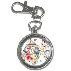 Colorful Fish Animals Rainbow Key Chain Watches by Mariart