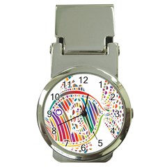 Colorful Fish Animals Rainbow Money Clip Watches by Mariart