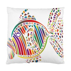 Colorful Fish Animals Rainbow Standard Cushion Case (one Side) by Mariart