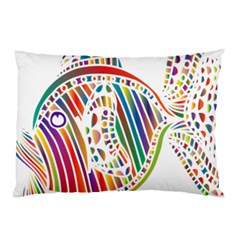 Colorful Fish Animals Rainbow Pillow Case by Mariart