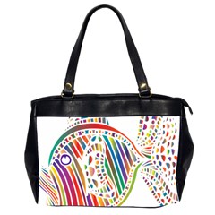 Colorful Fish Animals Rainbow Office Handbags (2 Sides)  by Mariart