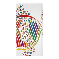 Colorful Fish Animals Rainbow Shower Curtain 36  X 72  (stall) 