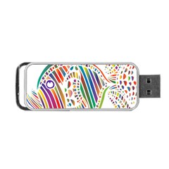 Colorful Fish Animals Rainbow Portable Usb Flash (two Sides) by Mariart