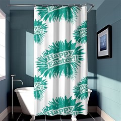 Happy Easter Theme Graphic Shower Curtain 36  X 72  (stall)  by dflcprints