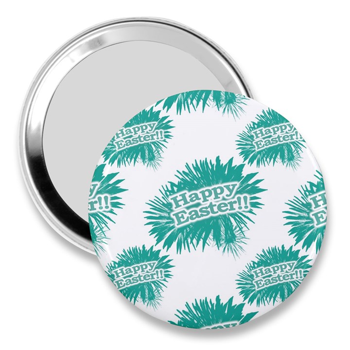 Happy Easter Theme Graphic 3  Handbag Mirrors