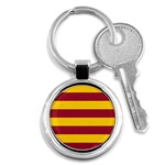 Oswald s Stripes Red Yellow Key Chains (Round)  Front