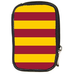 Oswald s Stripes Red Yellow Compact Camera Cases by Mariart