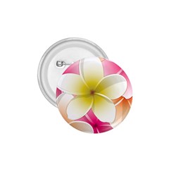 Frangipani Flower Floral White Pink Yellow 1 75  Buttons by Mariart