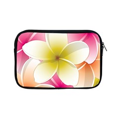 Frangipani Flower Floral White Pink Yellow Apple Ipad Mini Zipper Cases by Mariart