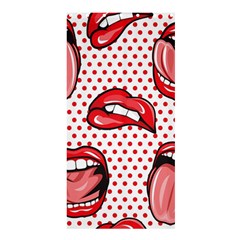 Lipstick Lip Red Polka Dot Circle Shower Curtain 36  X 72  (stall)  by Mariart