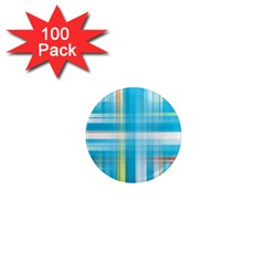 Lines Blue Stripes 1  Mini Magnets (100 Pack)  by Mariart