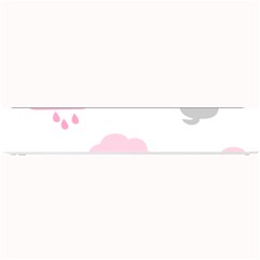 Raining Cats Dogs White Pink Cloud Rain Small Bar Mats by Mariart