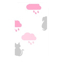 Raining Cats Dogs White Pink Cloud Rain Memory Card Reader by Mariart