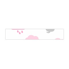 Raining Cats Dogs White Pink Cloud Rain Flano Scarf (mini) by Mariart