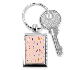 Papaya Apple Cherry Wine Fruit Pink Purple Key Chains (rectangle)  by Mariart